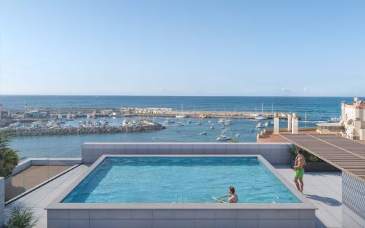 Rooftop pool overlooking the marina – Common Area of Palmera Oasis